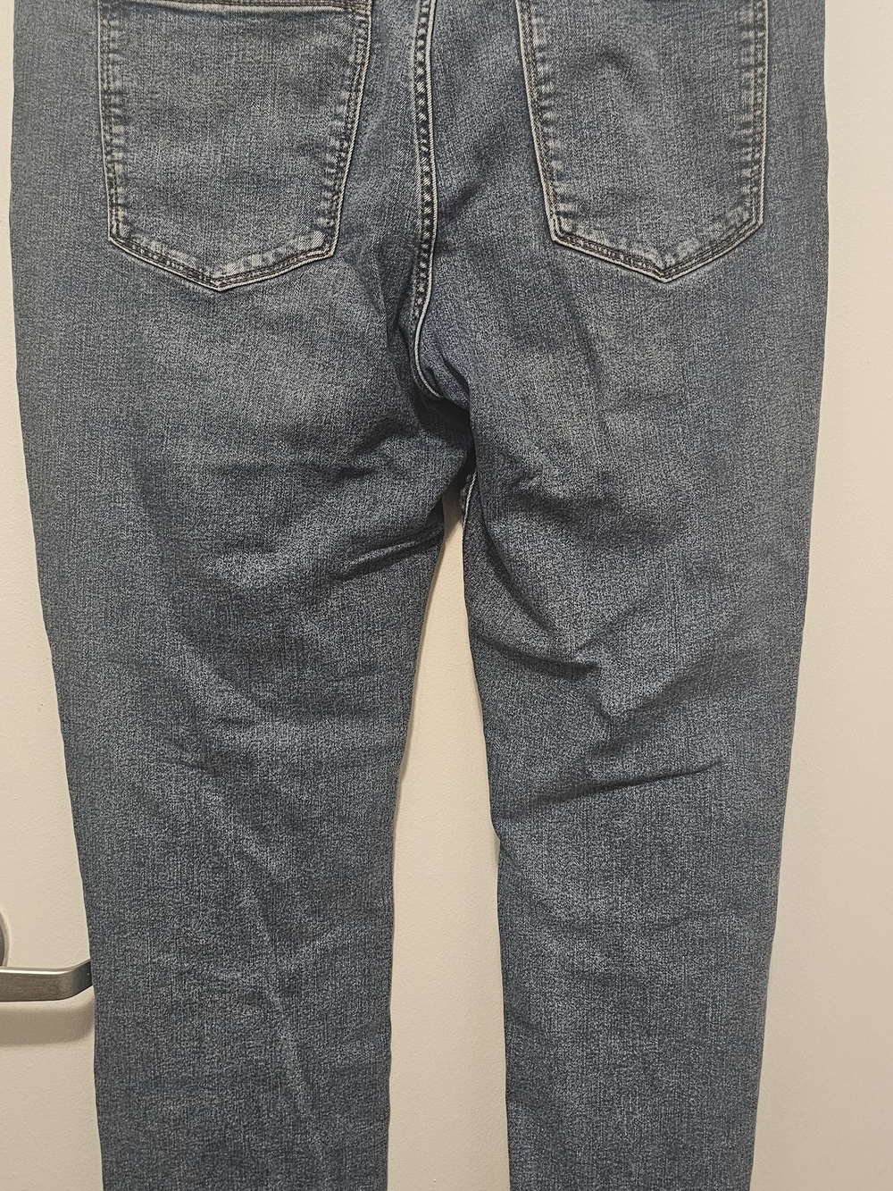 Karl Lagerfeld Embellished Skinny Jeans - Blue with Red Accent - Picture 3 of 5
